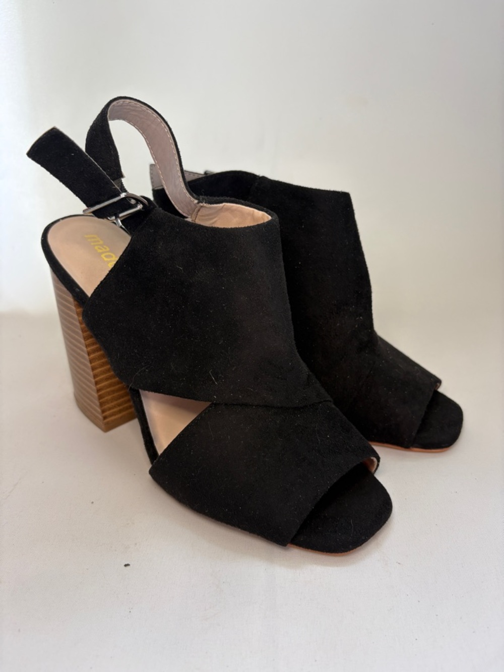 Madden Girl Carolin Slingback Block Heel Sandals‎ Size 8.5